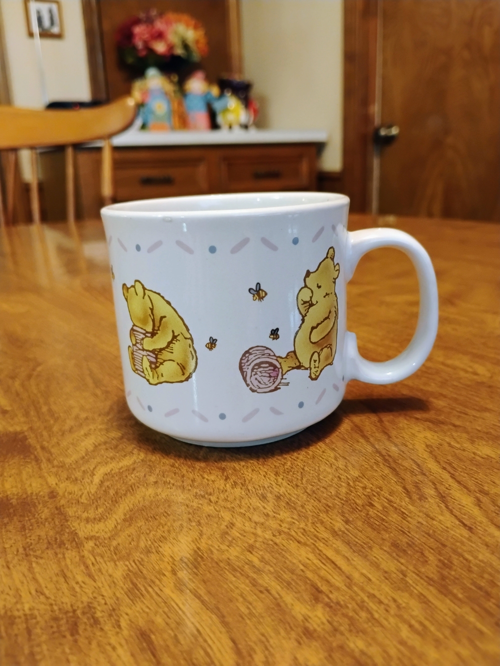 Winnie The Pooh Light Blue Ceramic Mug Mini Size Designed By Charpente. Korea
